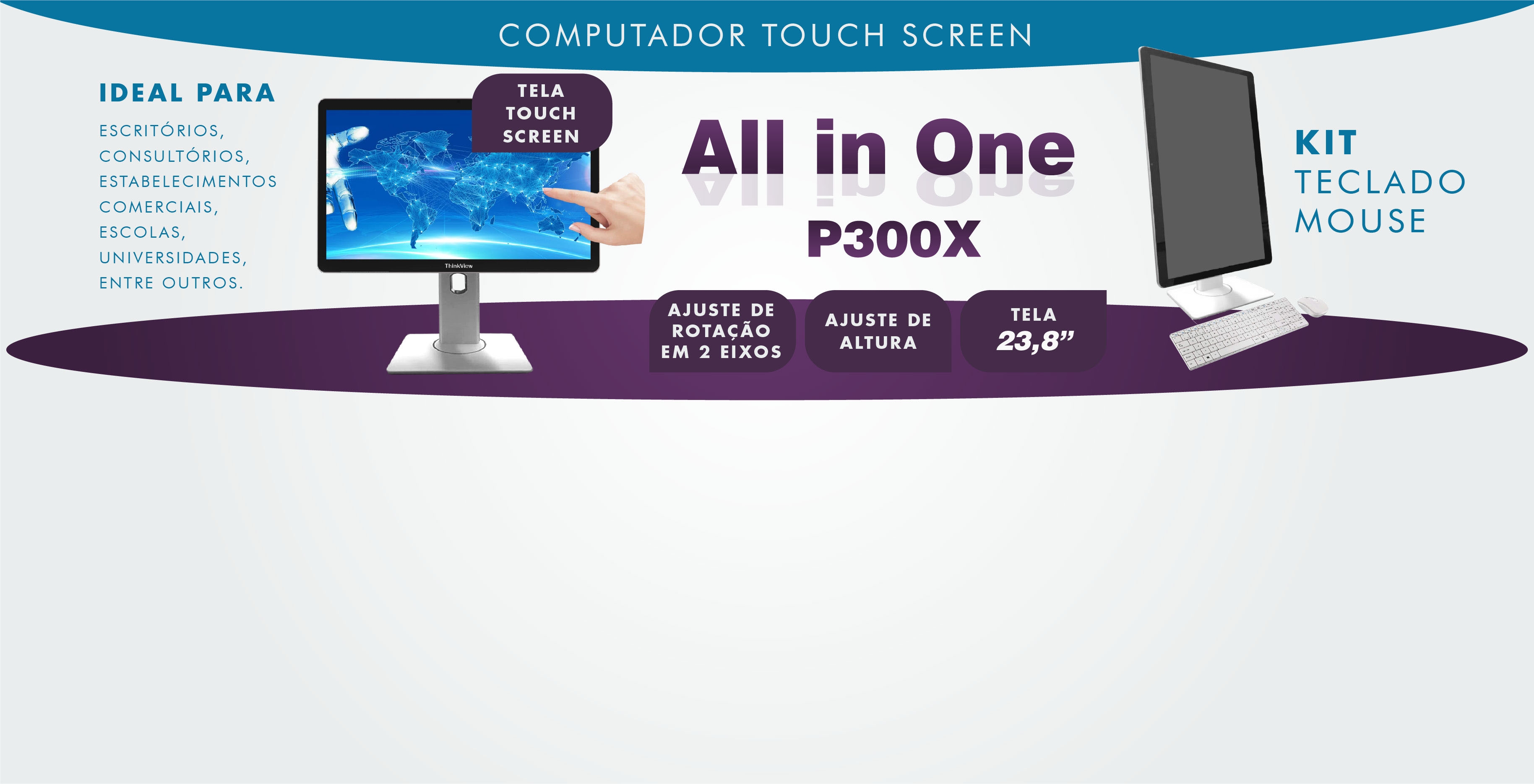 Computador Touch Screen All in One Thinkview P300X5